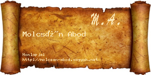 Molcsán Abod névjegykártya